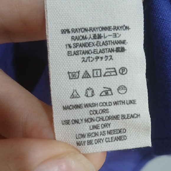 Free People Vibrant Purple Asimetric Long Sleeve Dress Sz L GENTLE USED - Picture 3 of 8